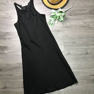 AMANDA UPRICHARD | sz S black silk racerback dress